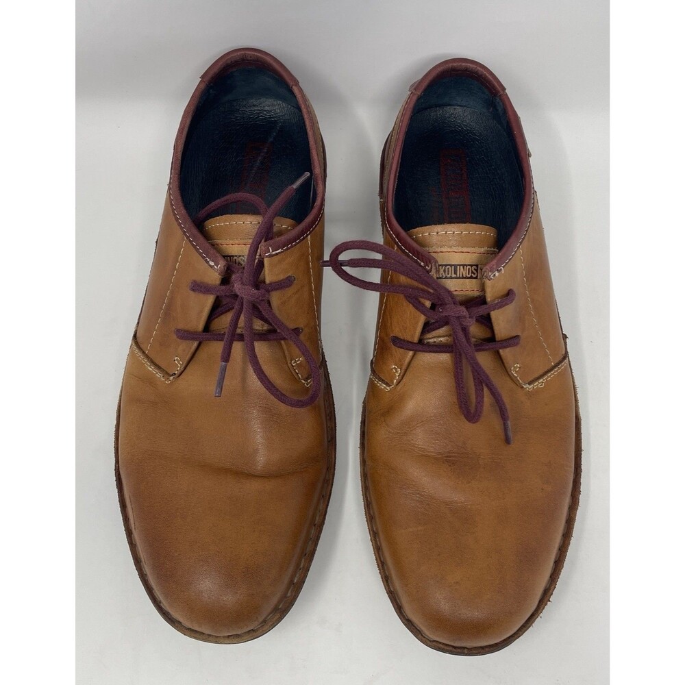 Pikolinos Santiago Brown Calfskin Leather Derby/Oxford Size 9 US 42 UK